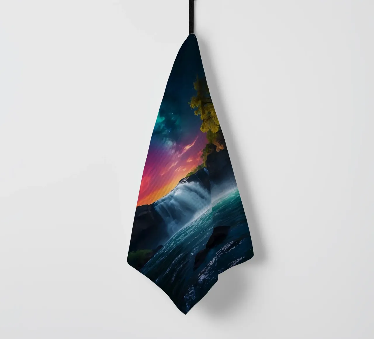 Cascade nocturne de la nébuleuse torchon de LM2Kone III