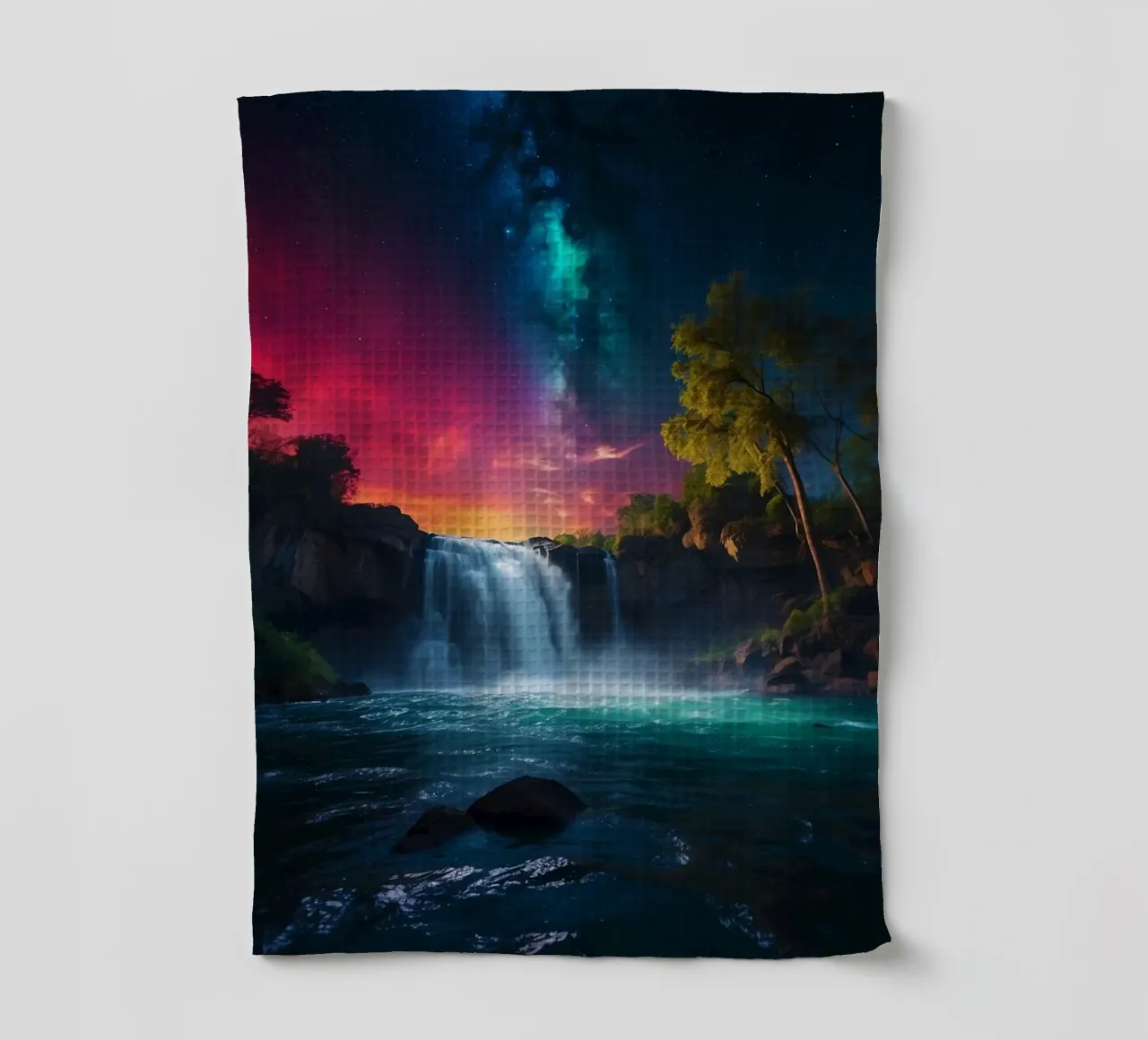 Cascade nocturne de la nébuleuse torchon de LM2Kone III