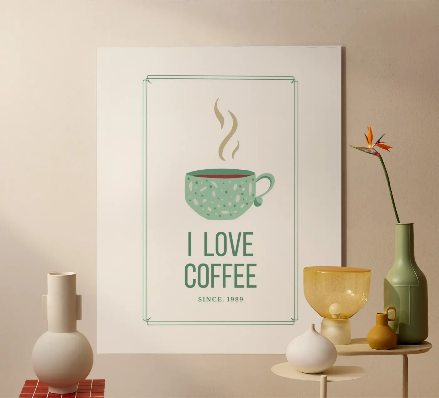 I LOVE COFFEE plexiglass da COFFEE CLUB