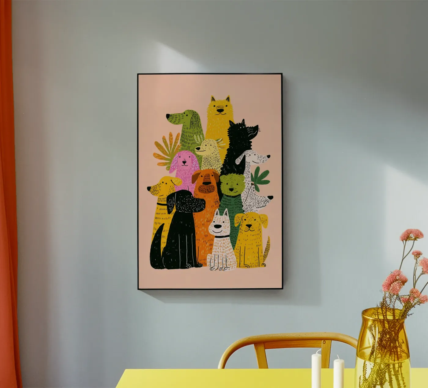 Dogs Acryl-Glas von CKM