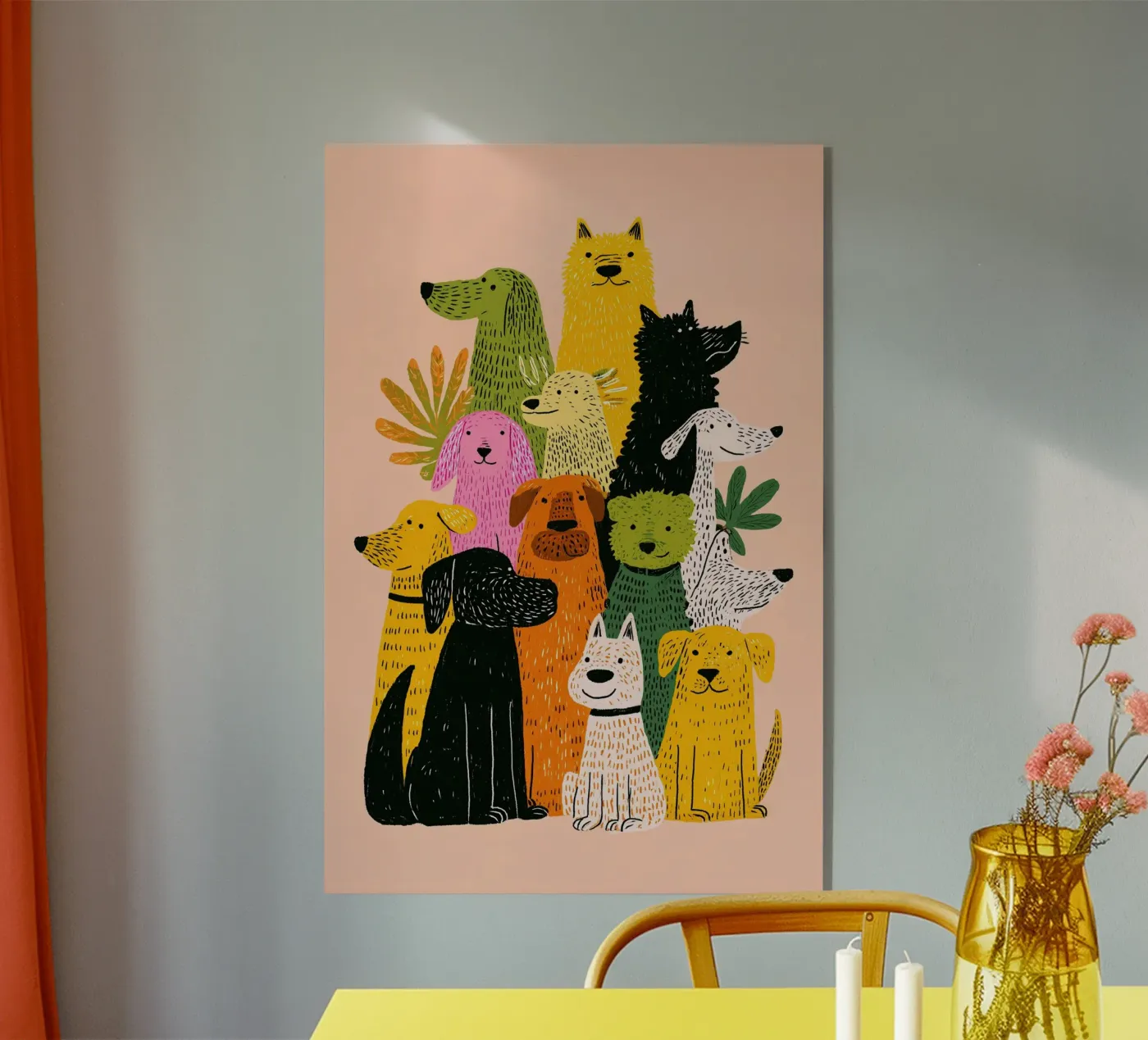 Dogs Acryl-Glas von CKM