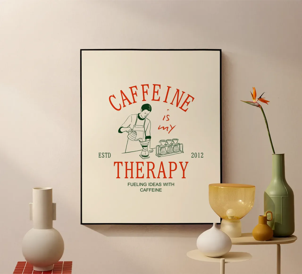 CAFFEINE THERAPY plexiglass da COFFEE CLUB