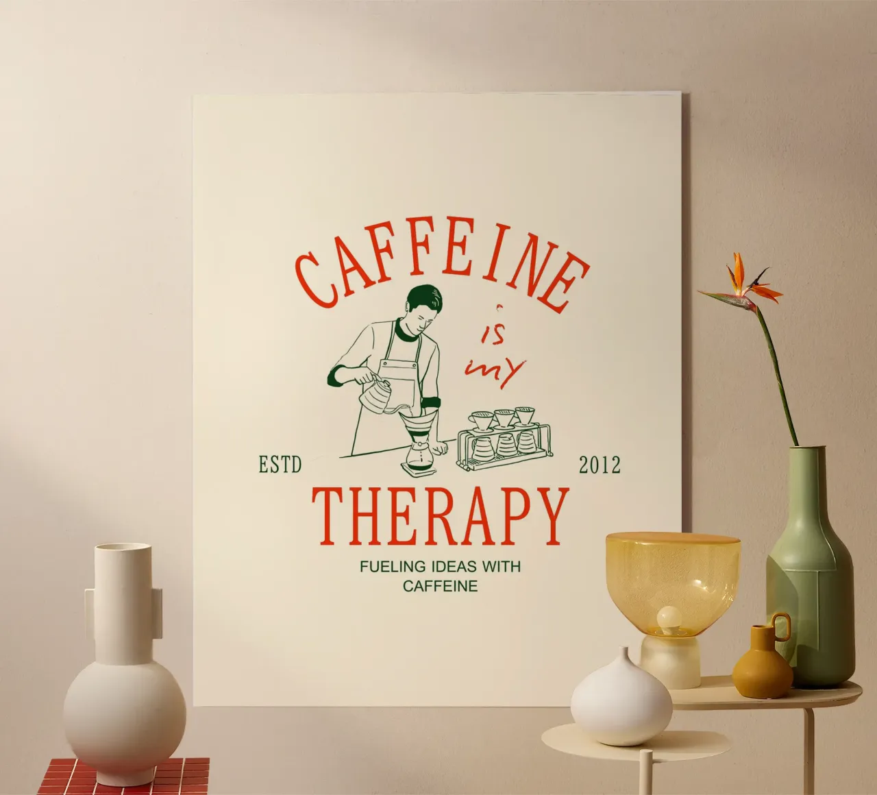 CAFFEINE THERAPY plexiglass da COFFEE CLUB