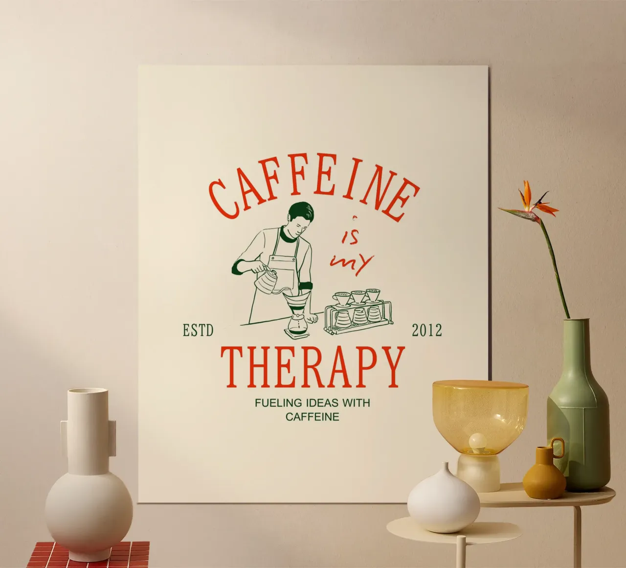 CAFFEINE THERAPY poster da COFFEE CLUB
