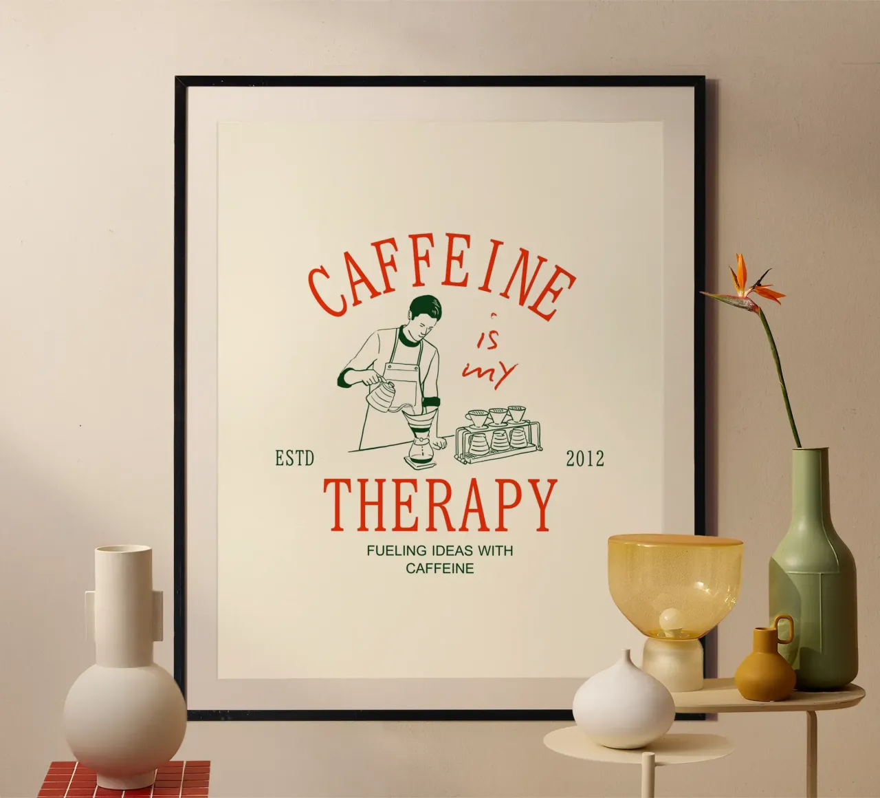 CAFFEINE THERAPY poster da COFFEE CLUB