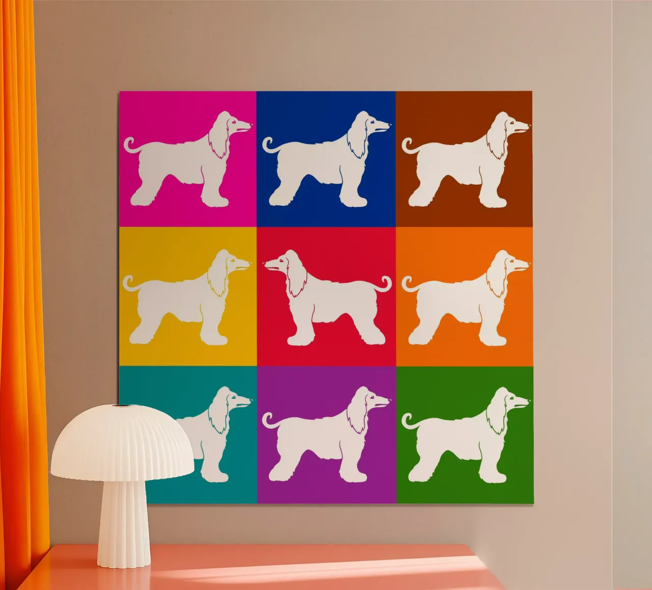 Mastino afgano poster da Pop dogs