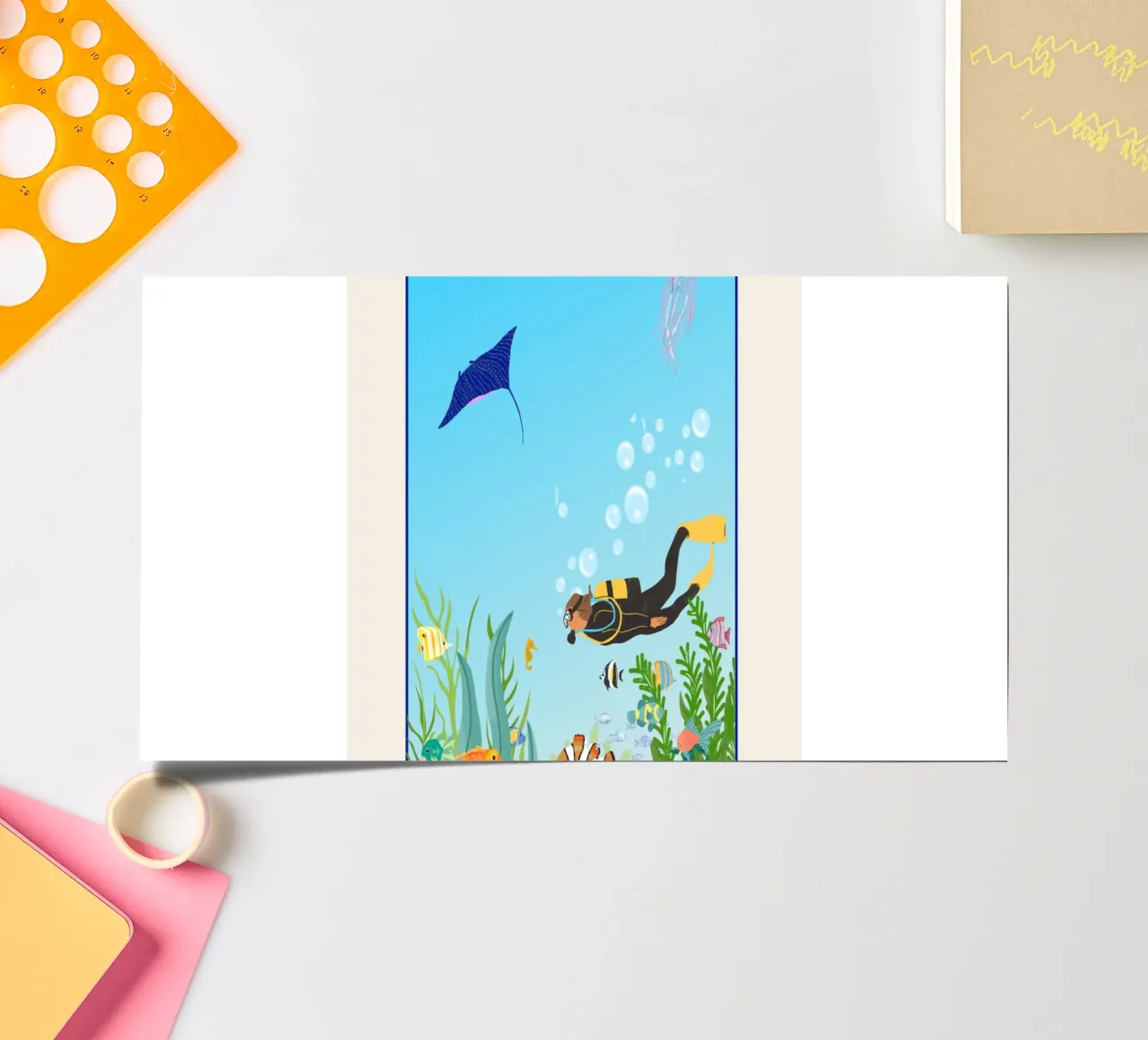 INTRODUCTORY DIVING DIVE sticker sheet by Illustrated Memories