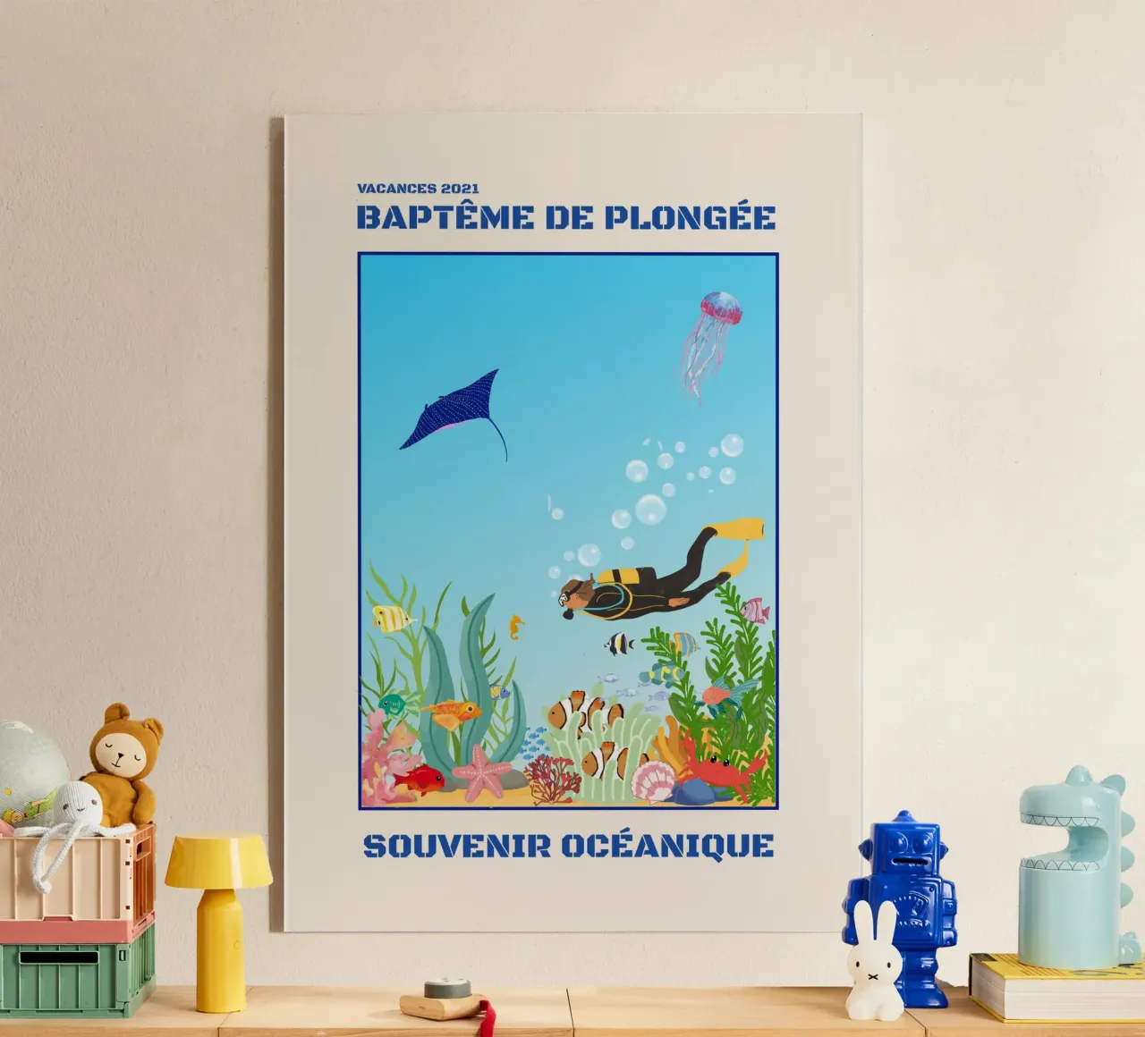 INTRODUCTORY DIVING DIVE Acryl-Glas von Illustrated Memories