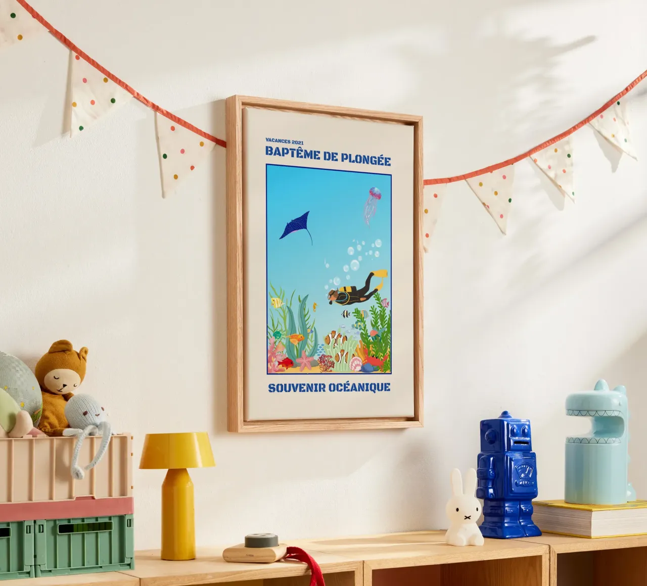 INTRODUCTORY DIVING DIVE canvas by Illustrated Memories