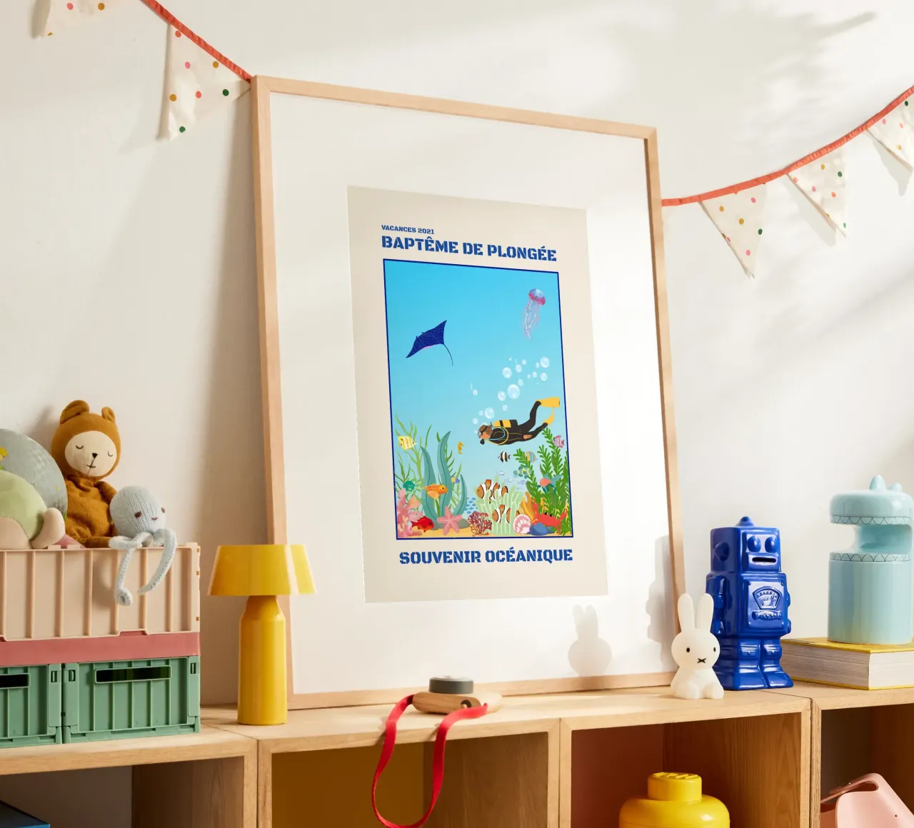 SCHNUPPERTAUCHGANG Poster von Illustrated Memories