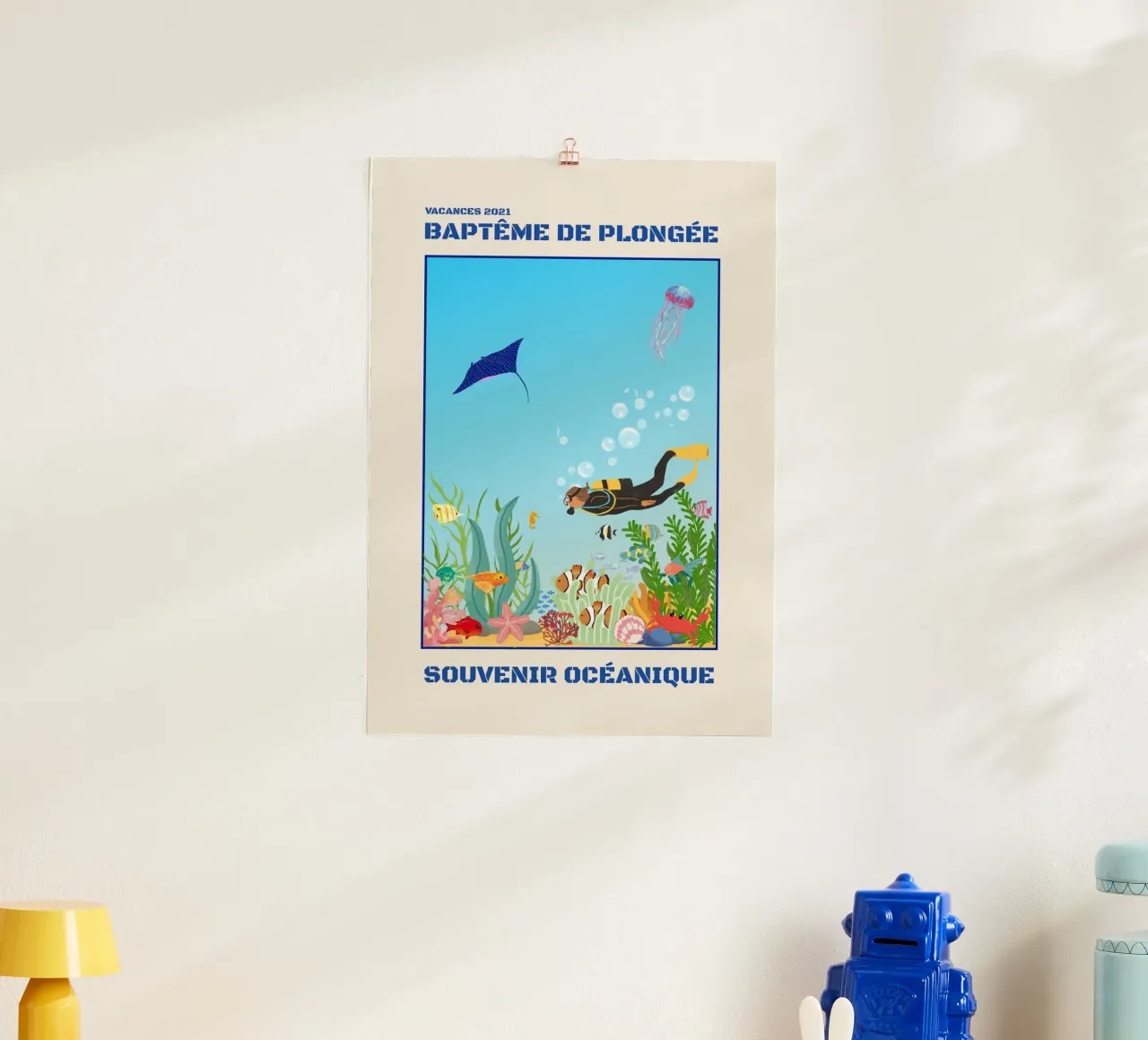 SCHNUPPERTAUCHGANG Poster von Illustrated Memories