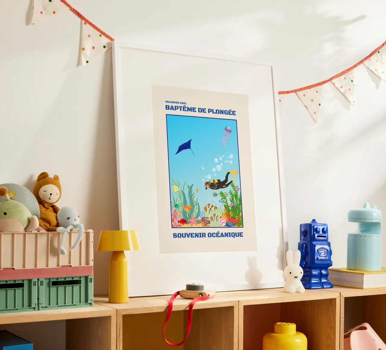 SCHNUPPERTAUCHGANG Poster von Illustrated Memories