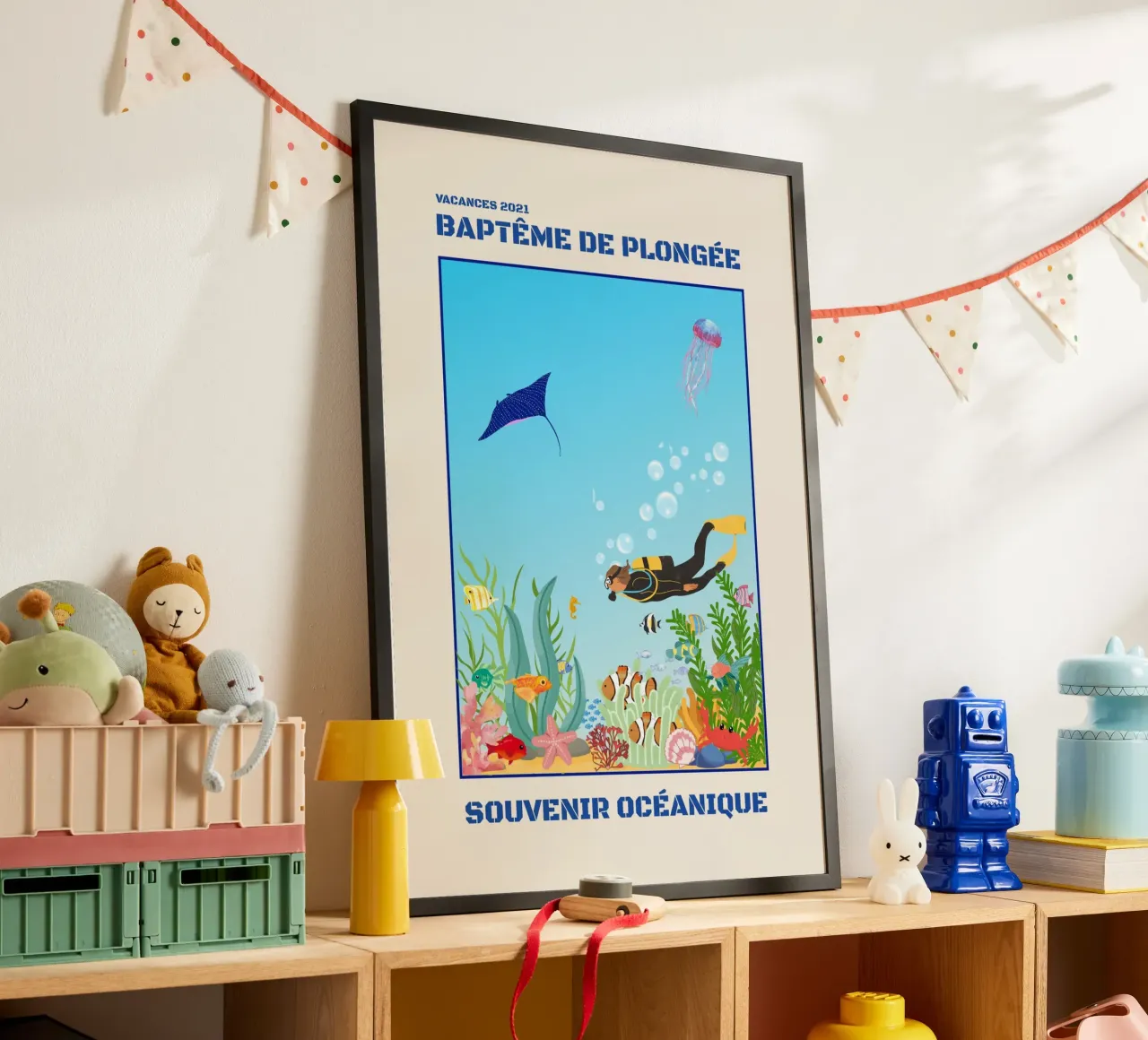SCHNUPPERTAUCHGANG Poster von Illustrated Memories
