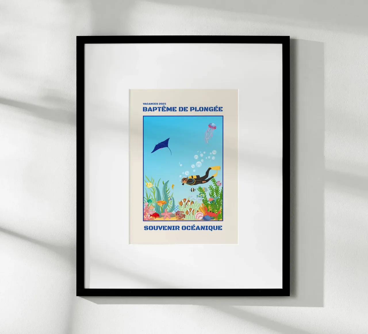 INTRODUCTORY DIVING DIVE poster by Illustrated Memories