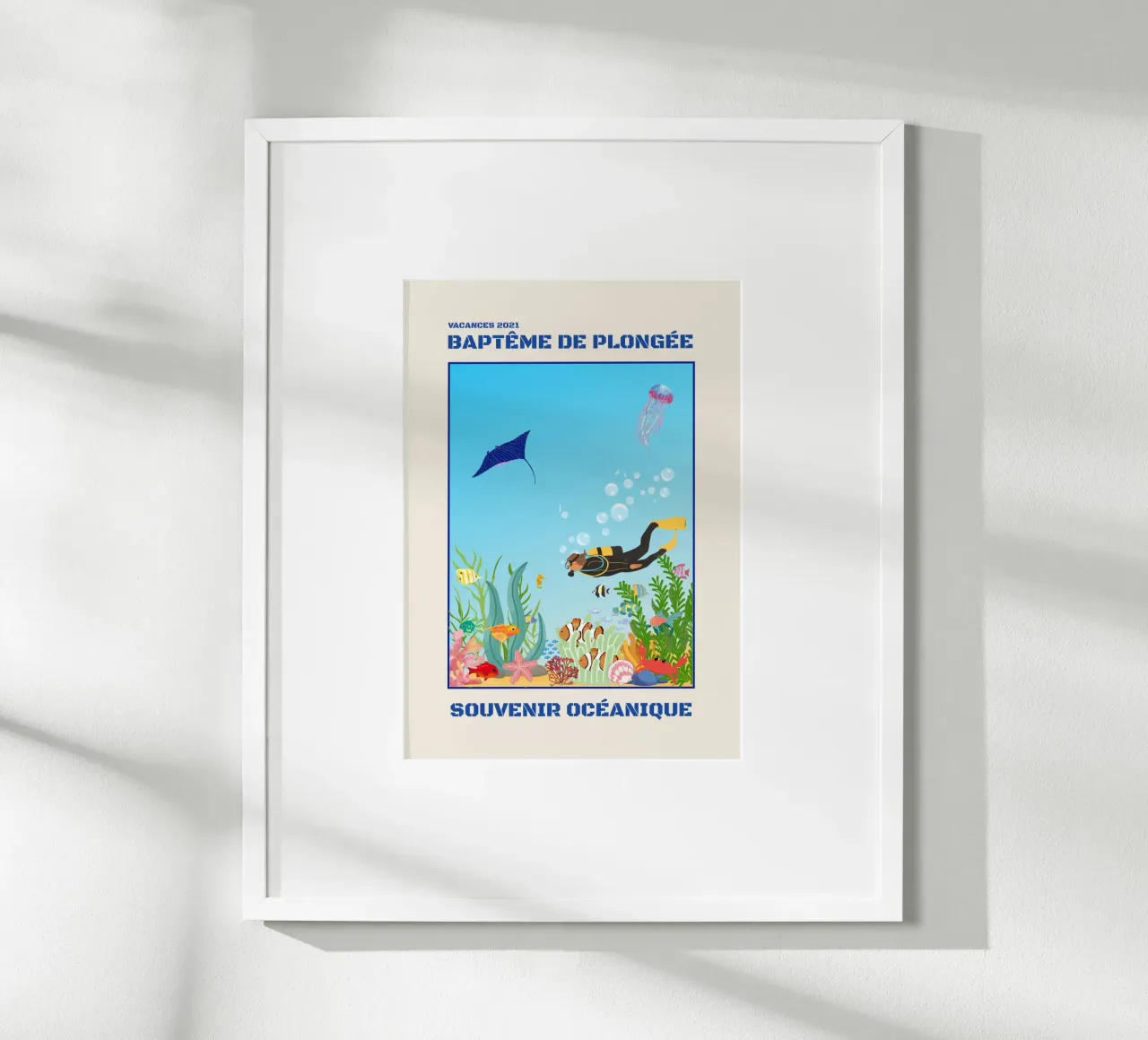 INTRODUCTORY DIVING DIVE poster by Illustrated Memories