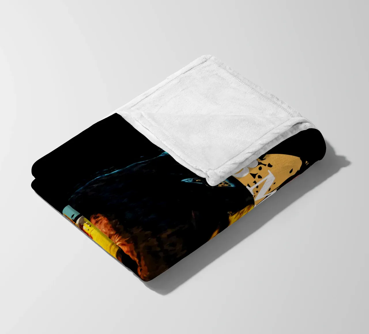 Bob Marley fleece blanket by Gunawan Rb