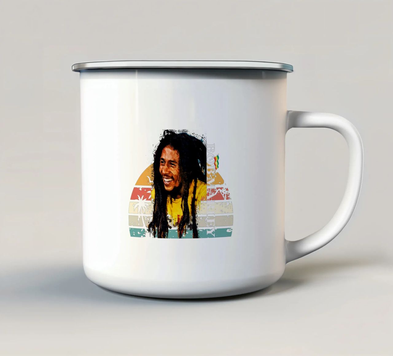 Bob Marley tazza in smalto da Gunawan Rb