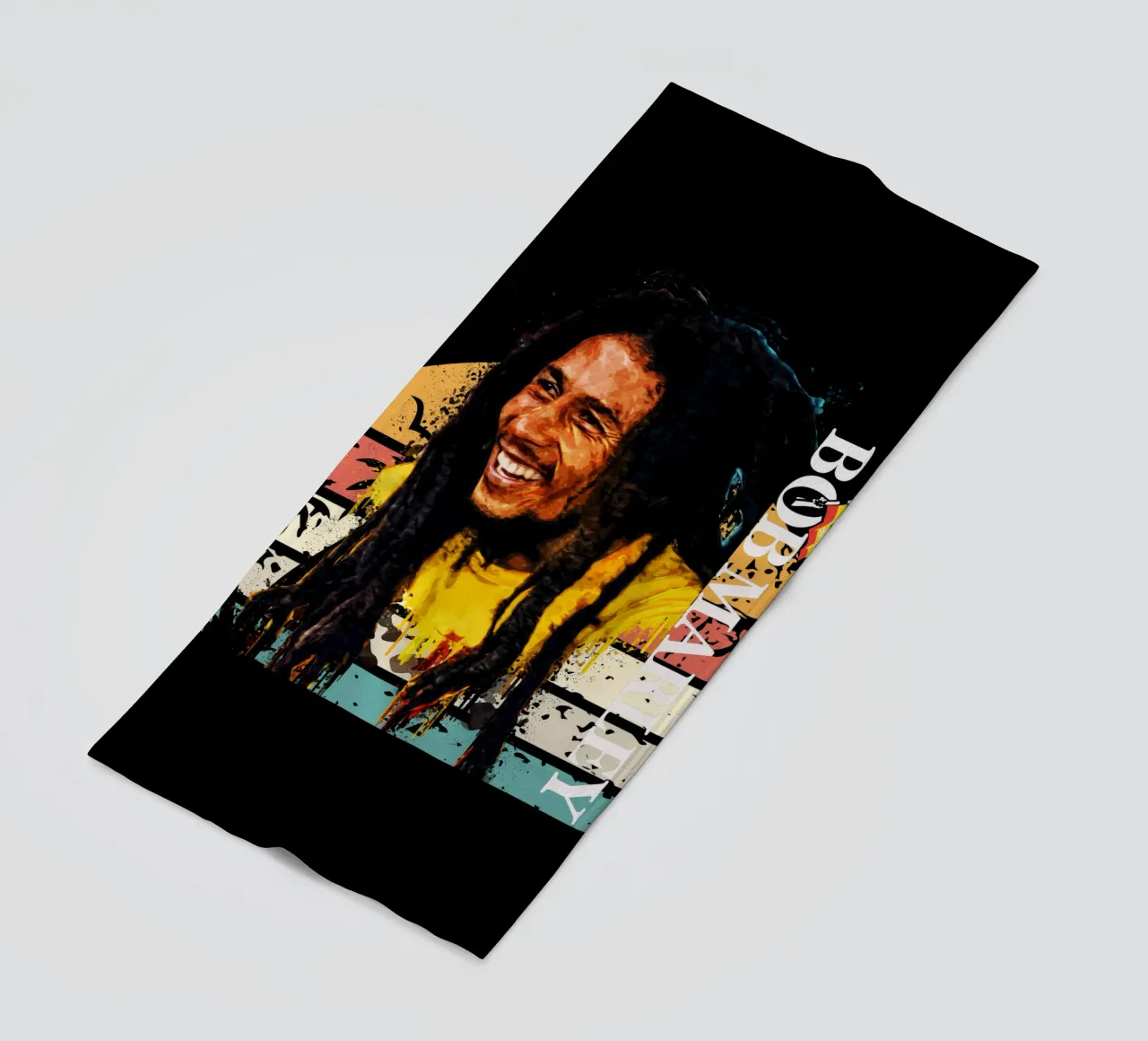Bob Marley beach towel by Gunawan Rb