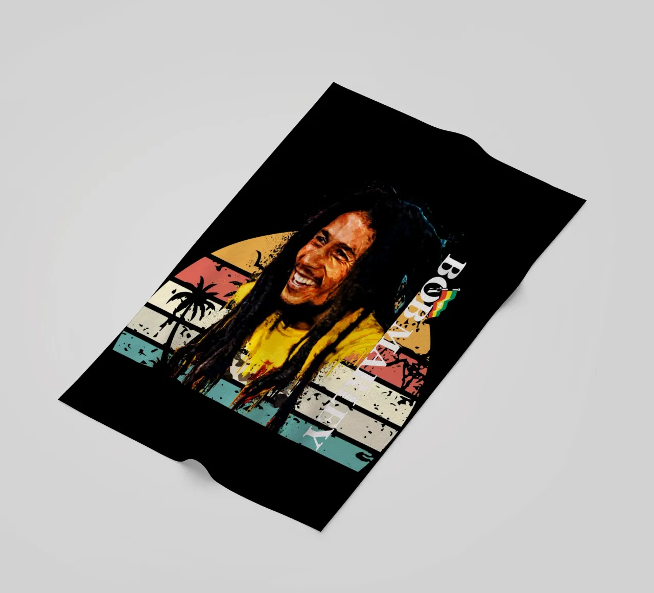Bob Marley beach towel by Gunawan Rb