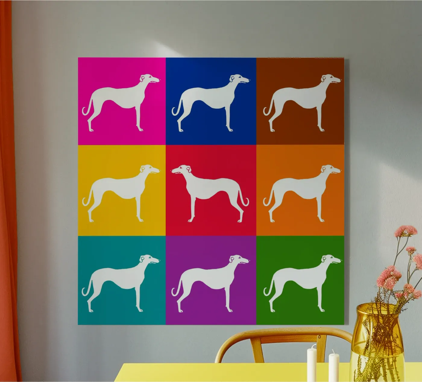 Windhond acryl van Pop dogs