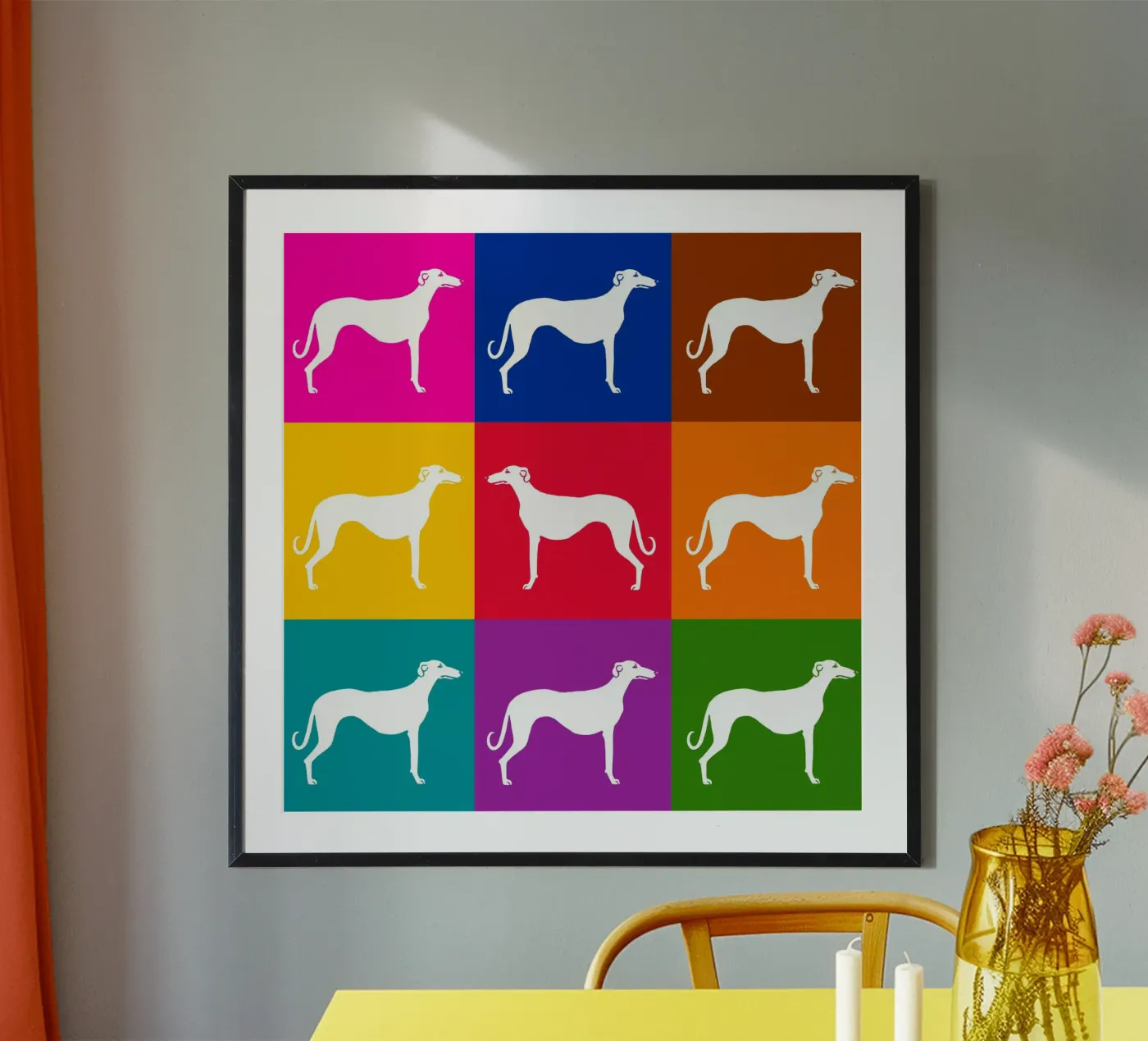 Sighthound poster van Pop dogs