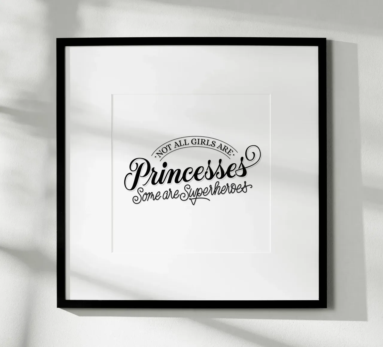 Non tutte le ragazze sono principesse ... detto divertente poster da CalliLetters