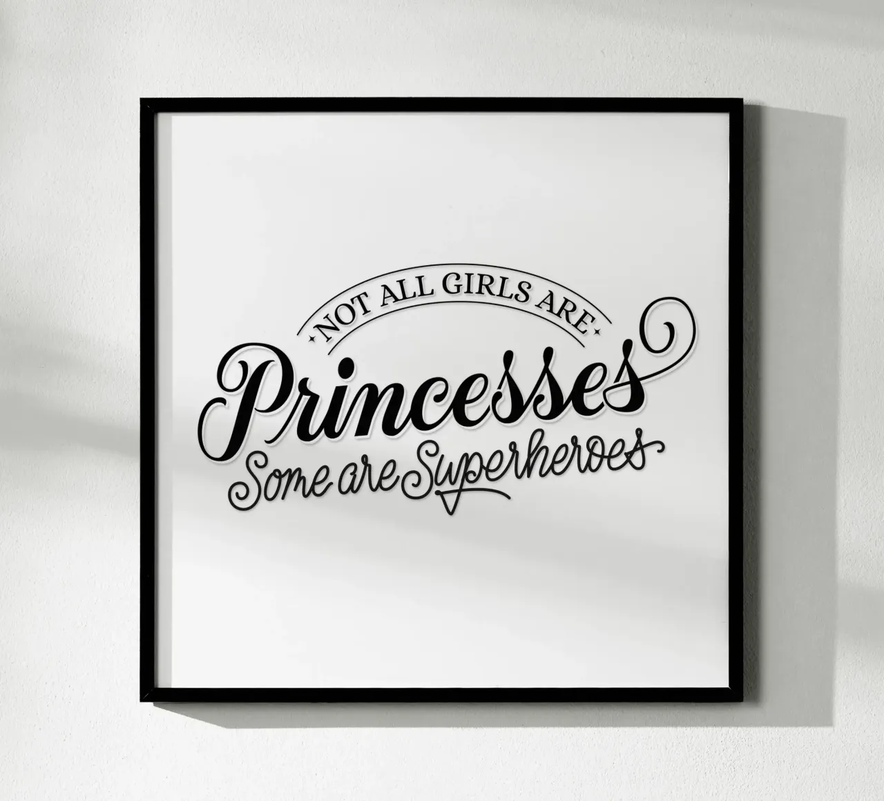 Non tutte le ragazze sono principesse ... detto divertente poster da CalliLetters