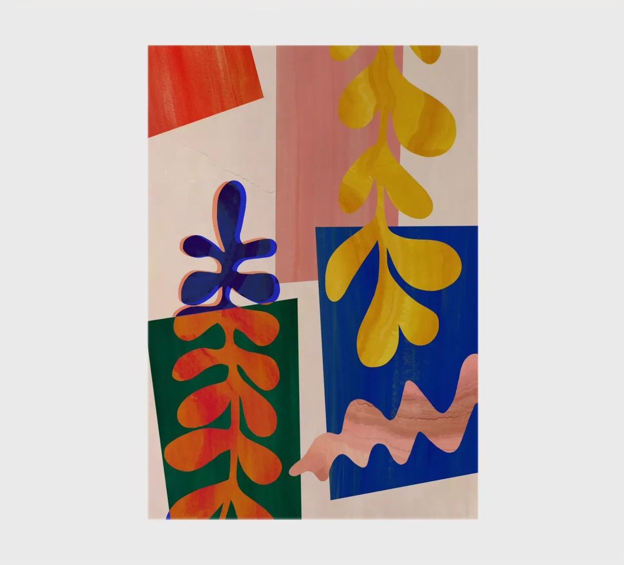 Kleurrijke abstracte collage notitieboek van Violets Print House