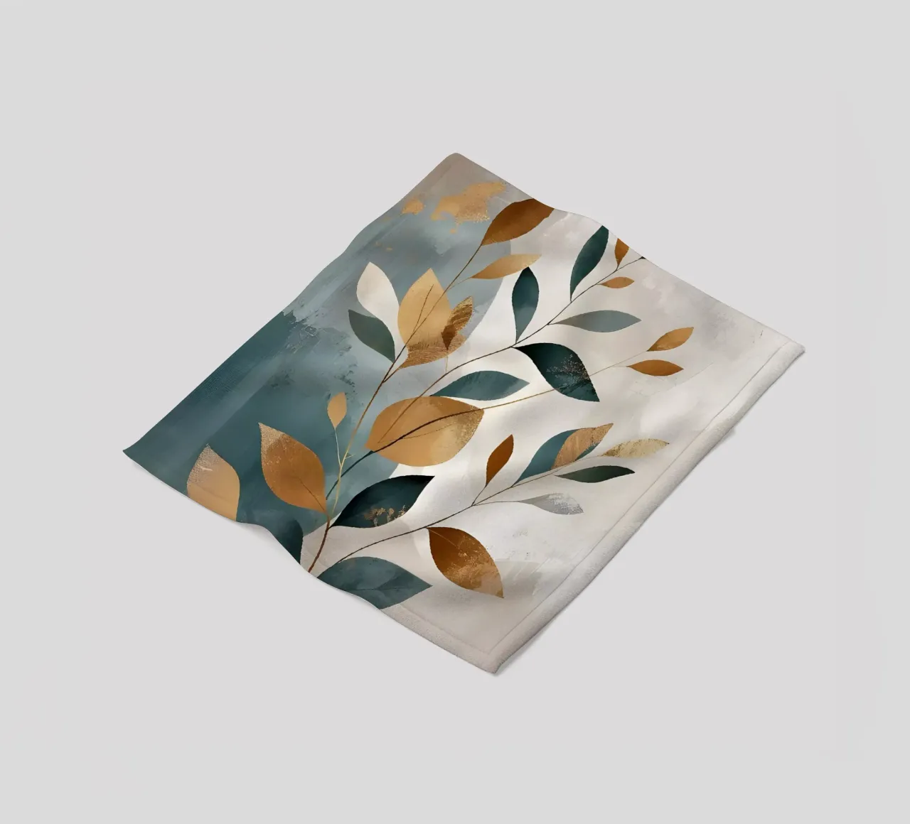 Foglie d'oro coperta in pile da Artistic-shop