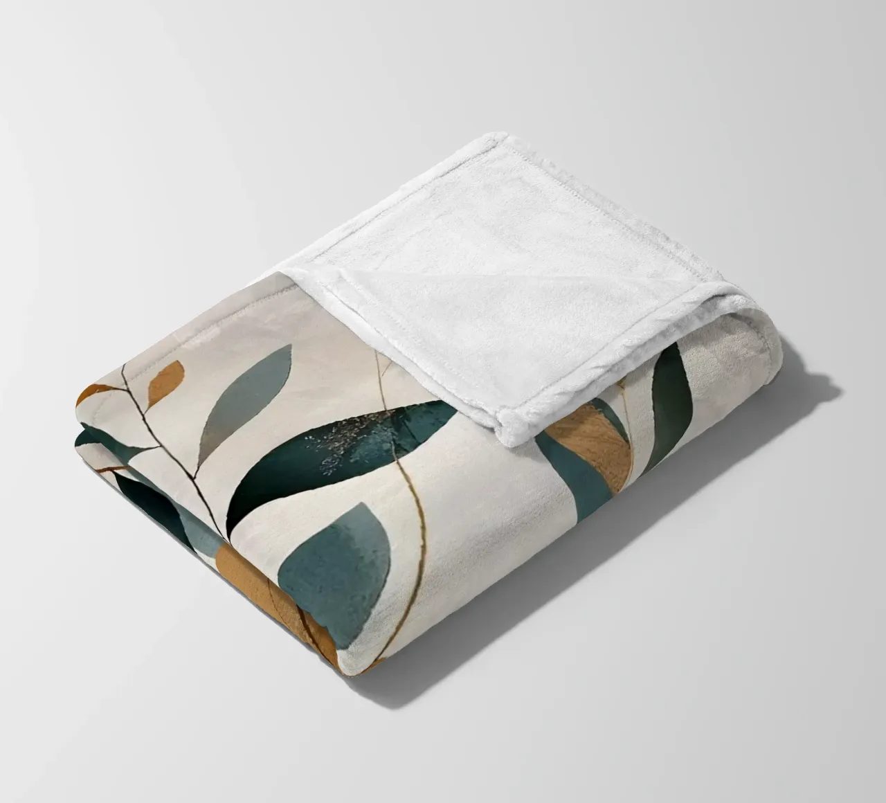 Foglie d'oro coperta in pile da Artistic-shop