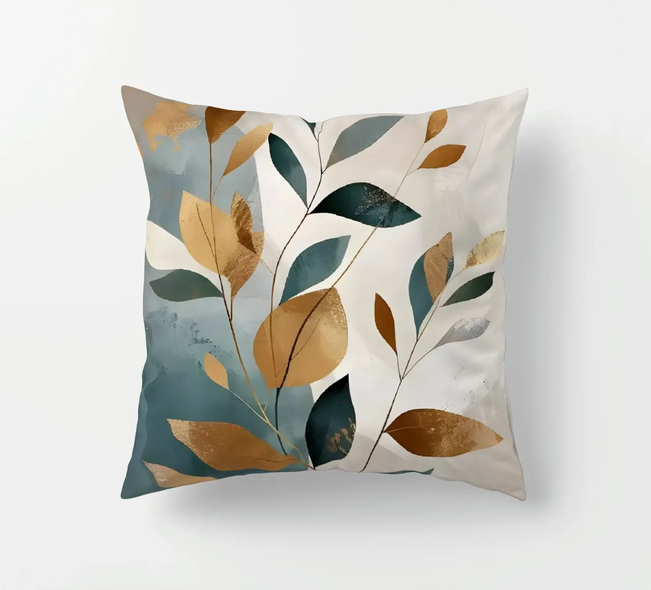 Foglie d'oro cuscino da Artistic-shop