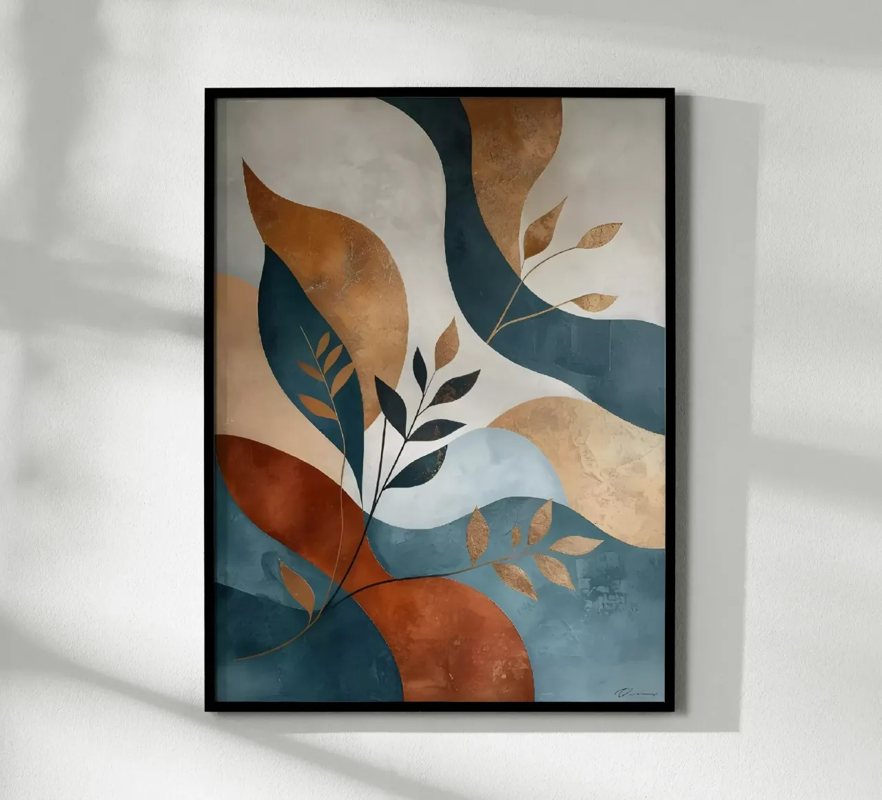 Serene Nature poster with wooden frame by Artistic-shop