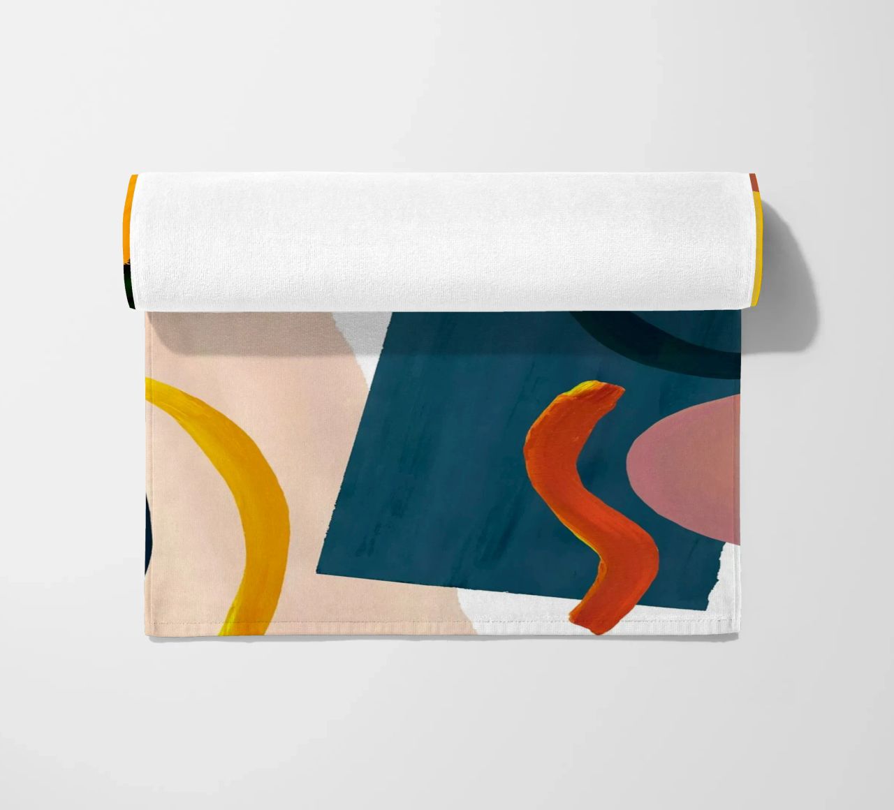 Stampa d'arte astratta retrò sovradimensionata telo mare da Violets Print House