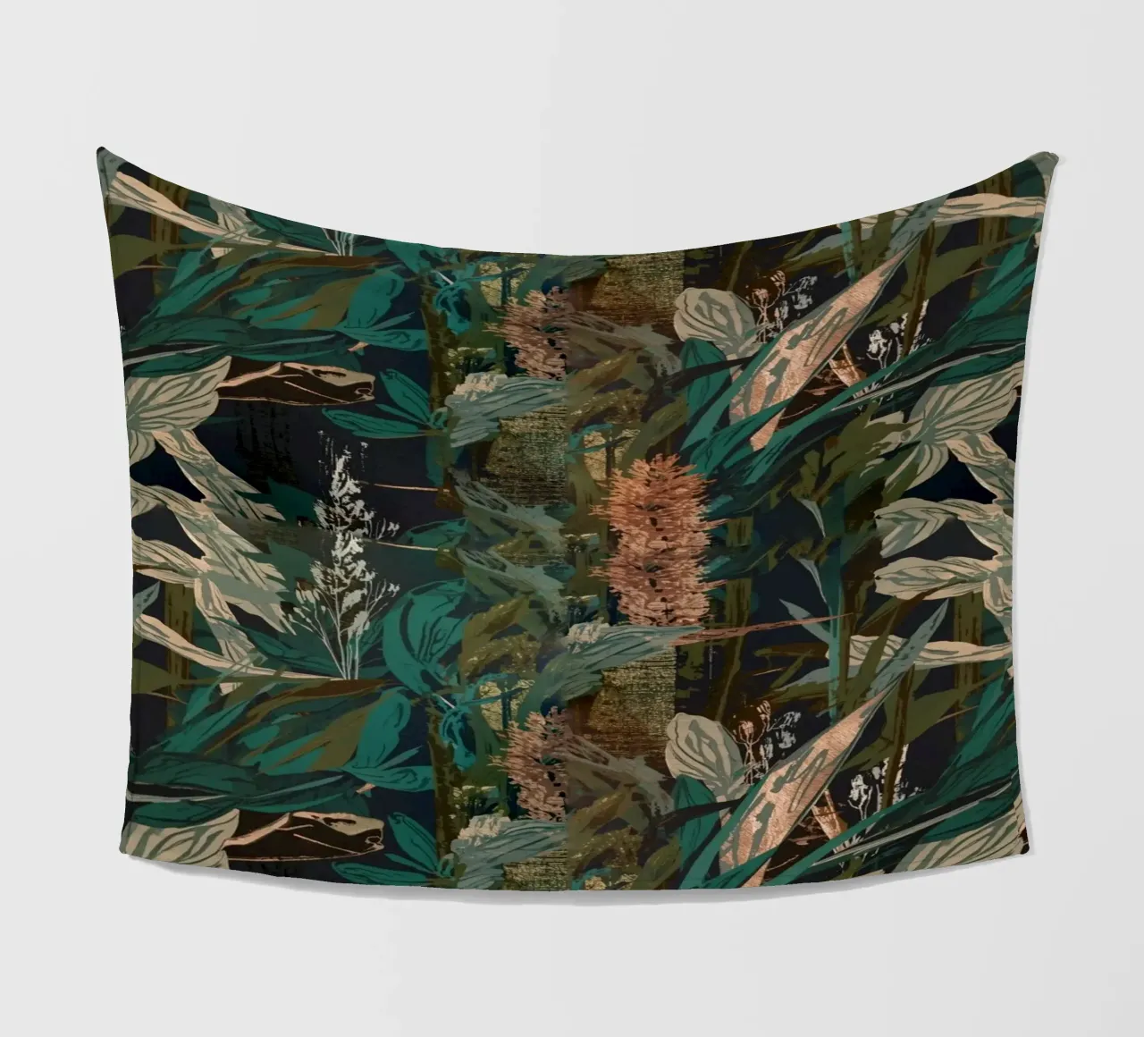 Dark Botanical Pattern coperta in pile da AzStore11