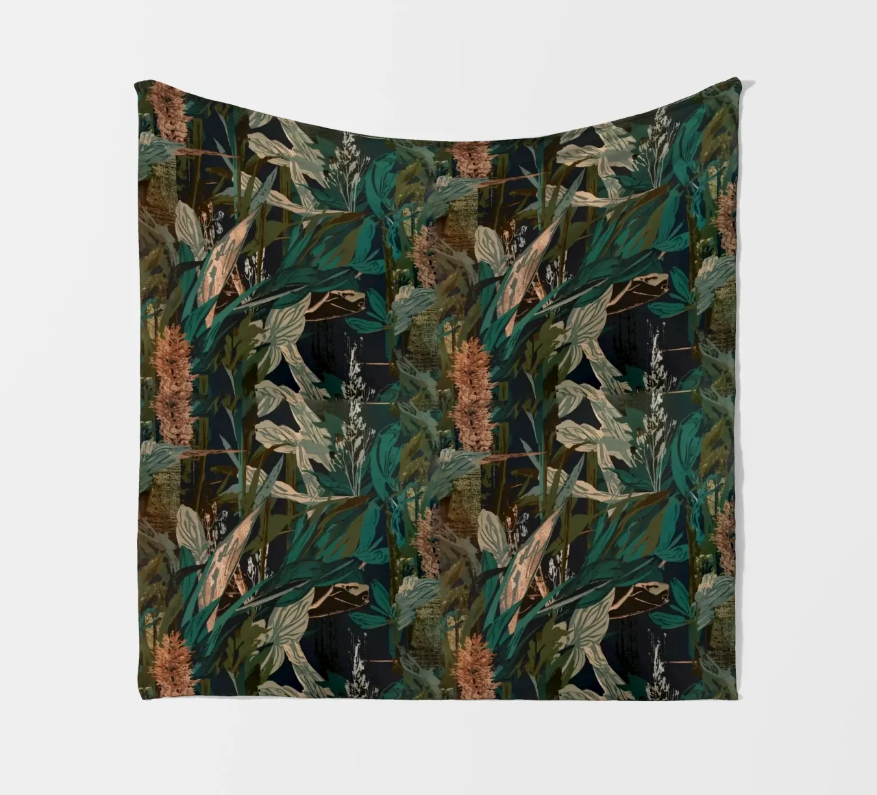 Dark Botanical Pattern coperta in pile da AzStore11