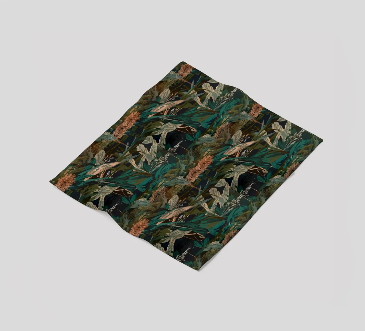 Dark Botanical Pattern coperta in pile da AzStore11