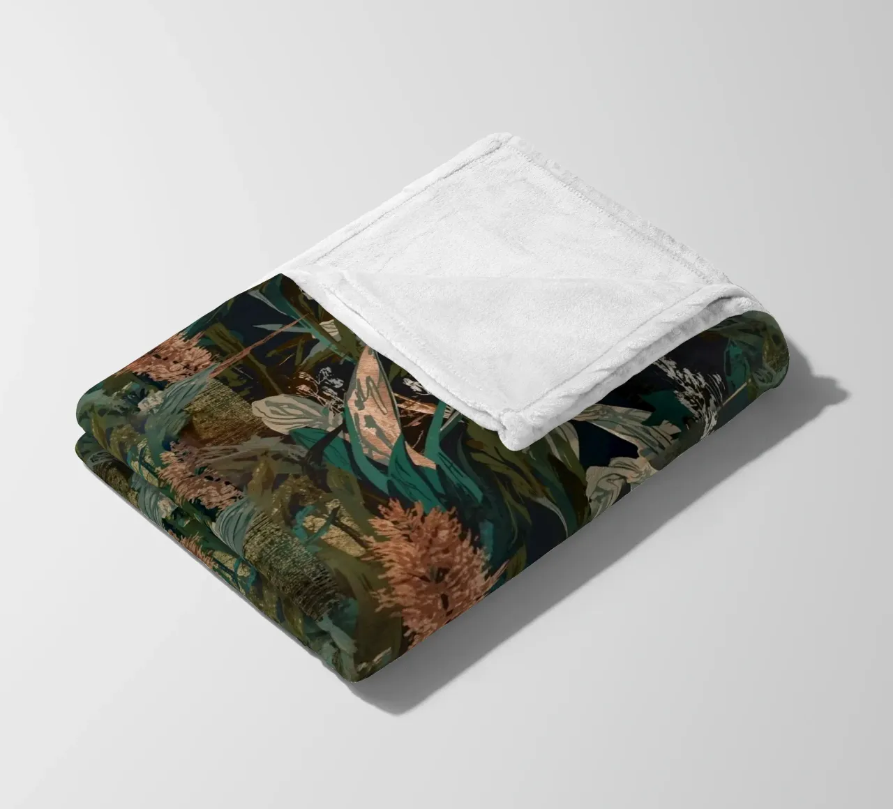 Dark Botanical Pattern coperta in pile da AzStore11