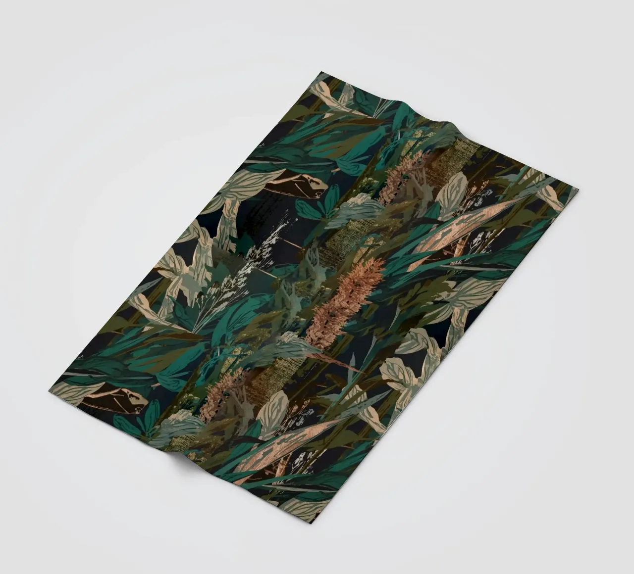 Dark Botanical Pattern coperta in pile da AzStore11