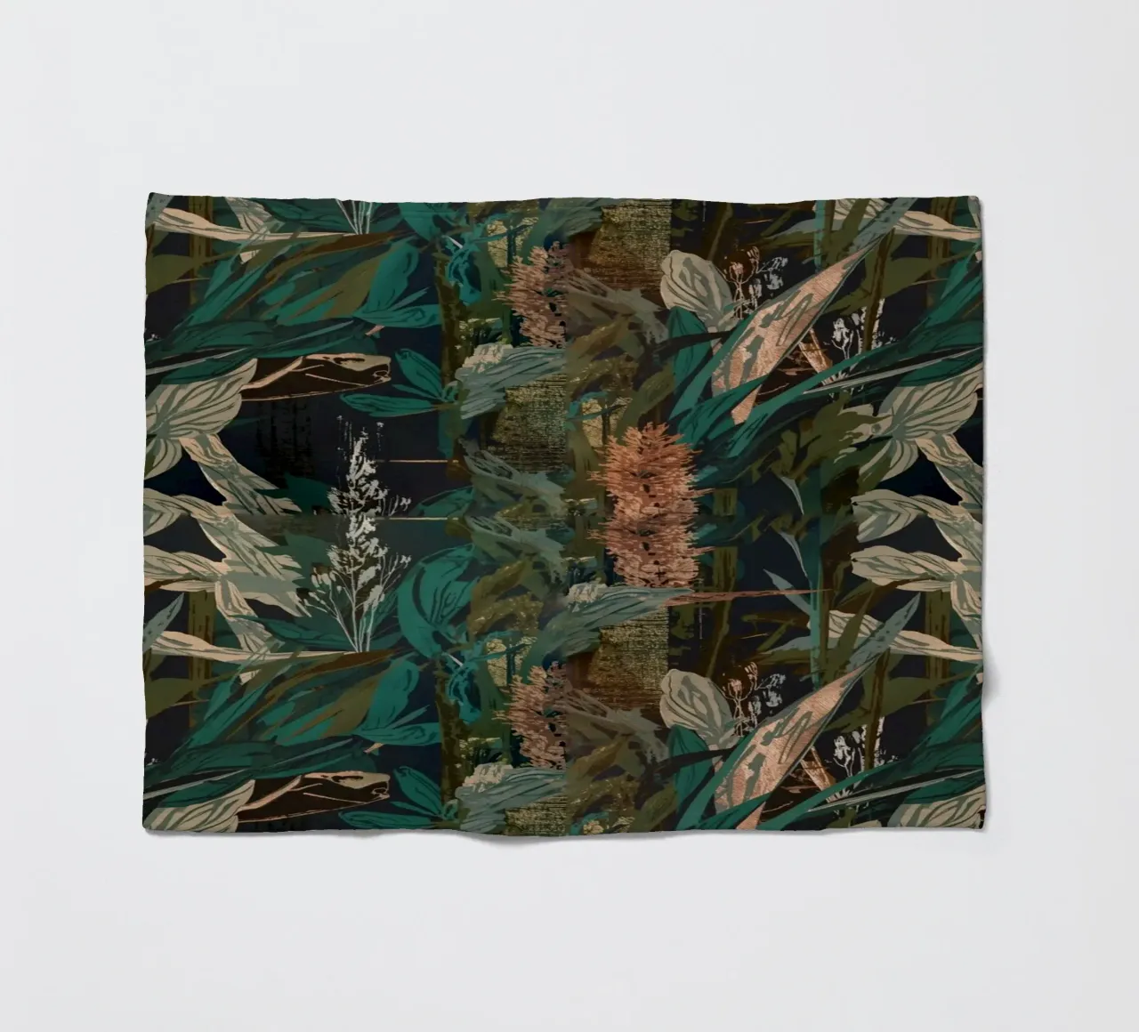 Dark Botanical Pattern coperta in pile da AzStore11