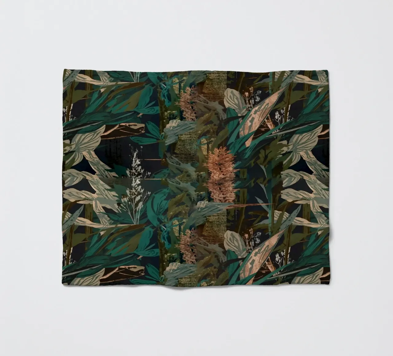 Dark Botanical Pattern coperta in pile da AzStore11