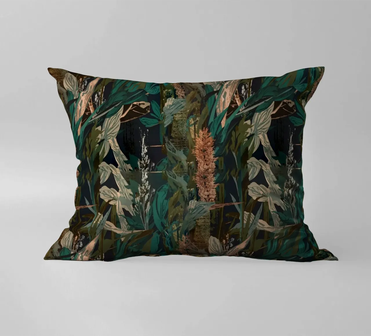 Dark Botanical Pattern cuscino da AzStore11