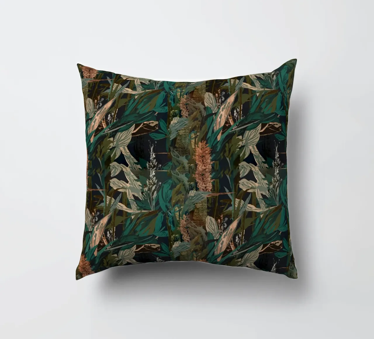 Dark Botanical Pattern cuscino da AzStore11