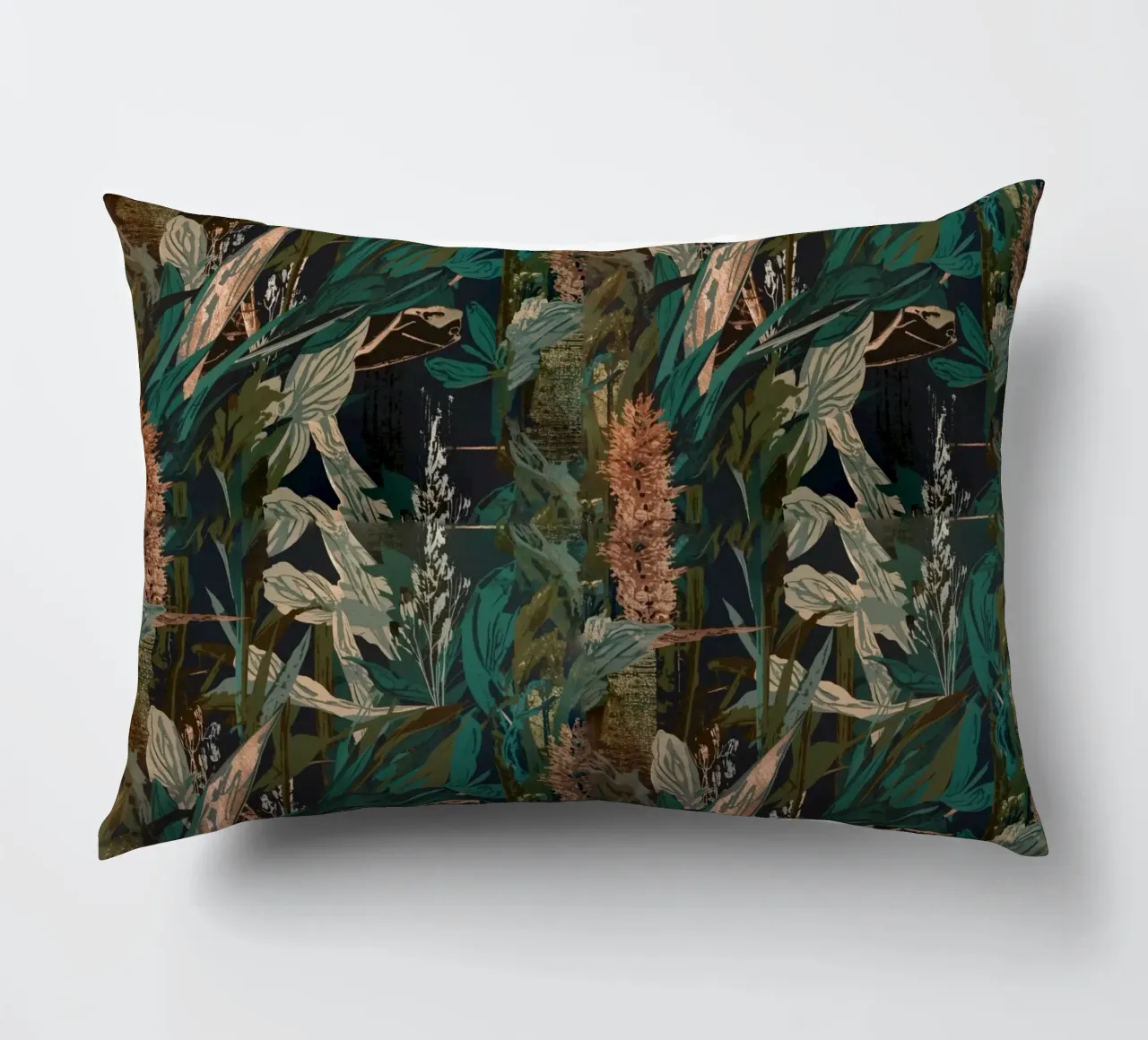 Dark Botanical Pattern cuscino da AzStore11