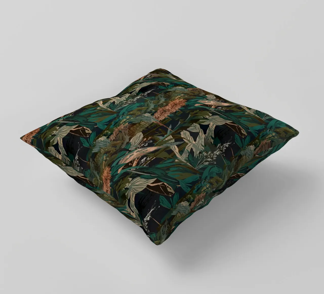 Dark Botanical Pattern cuscino da AzStore11
