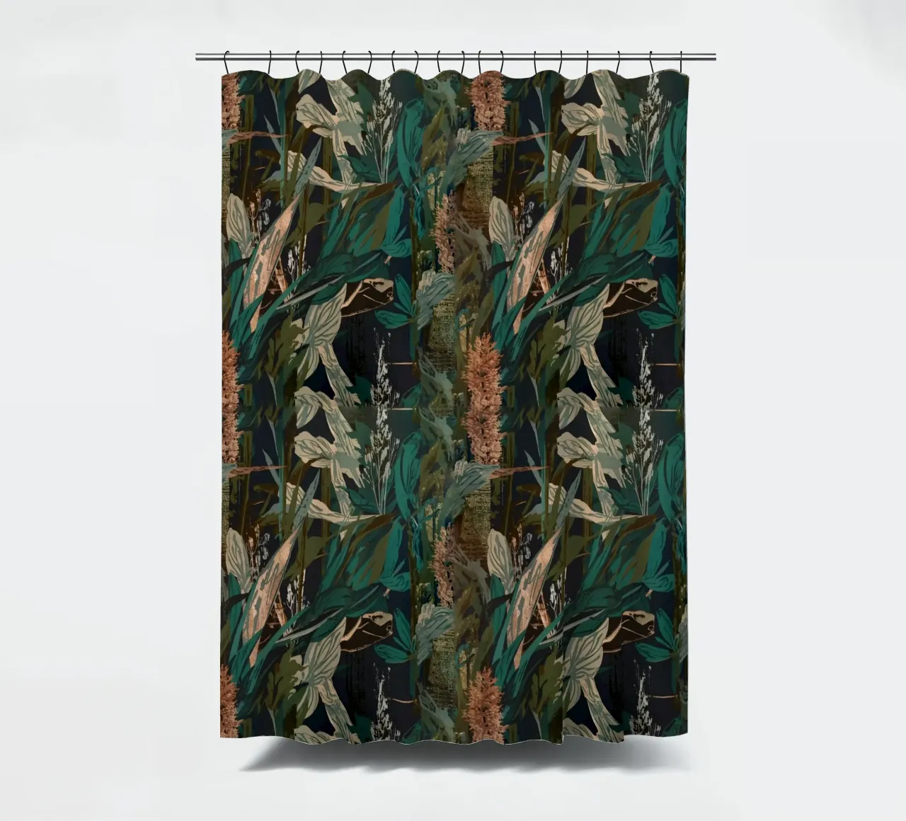Dark Botanical Pattern tenda da doccia da AzStore11