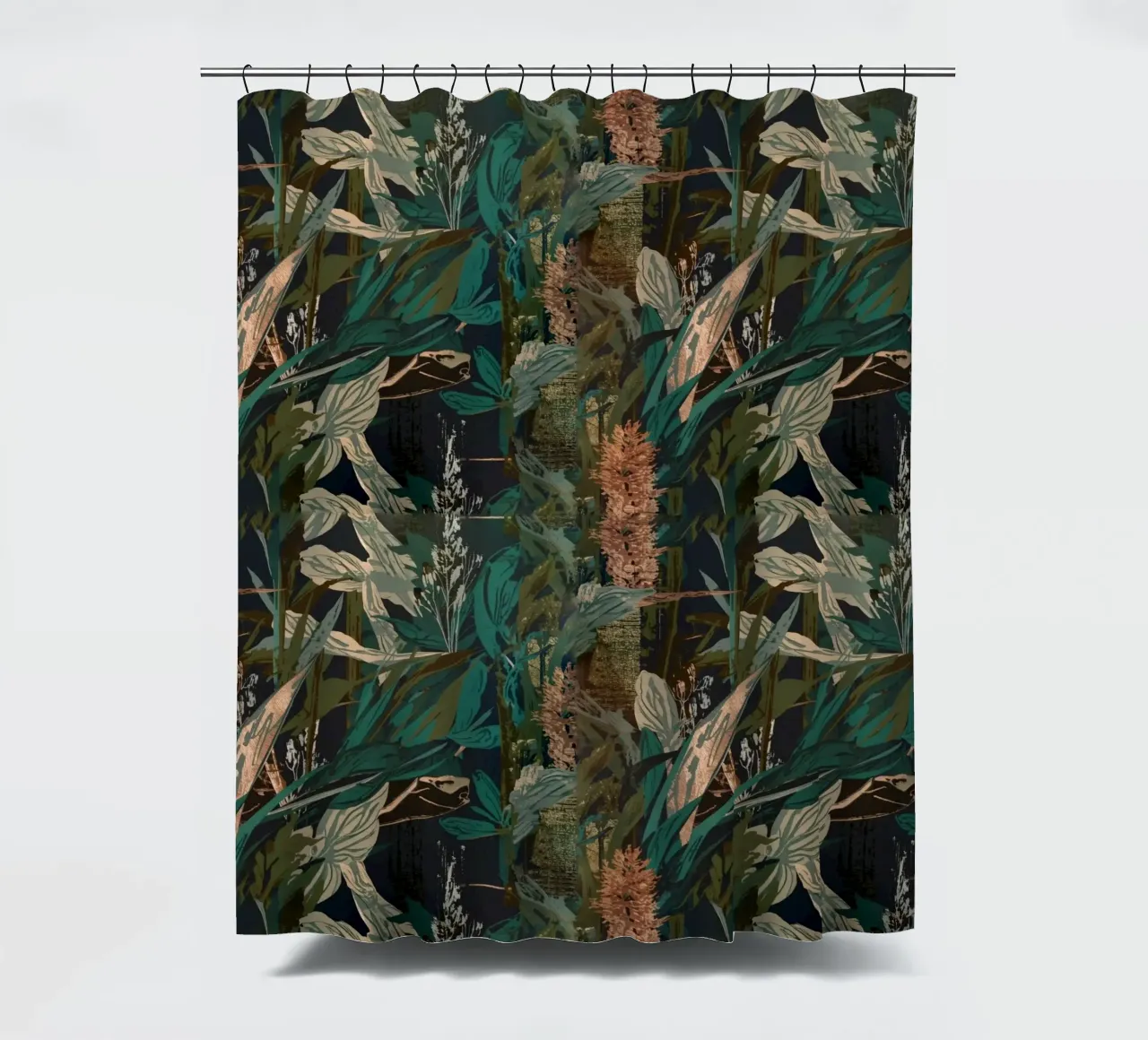 Dark Botanical Pattern tenda da doccia da AzStore11
