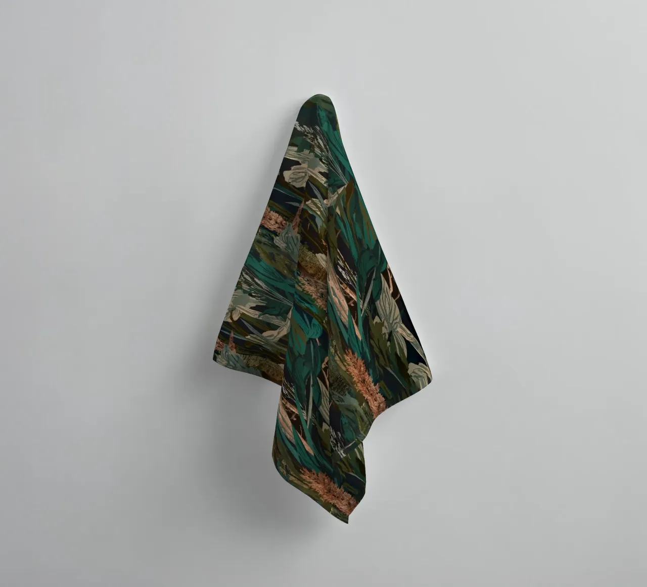 Dark Botanical Pattern towel by AzStore11