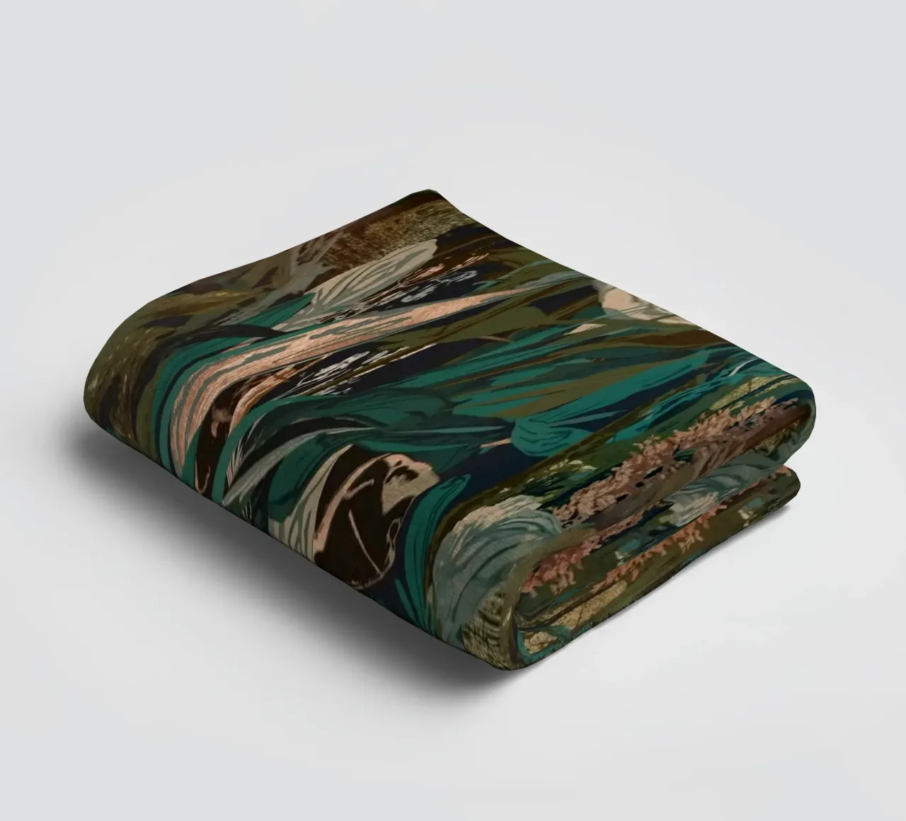 Dark Botanical Pattern towel by AzStore11