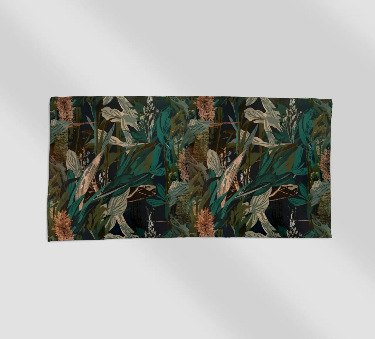 Dark Botanical Pattern telo mare da AzStore11