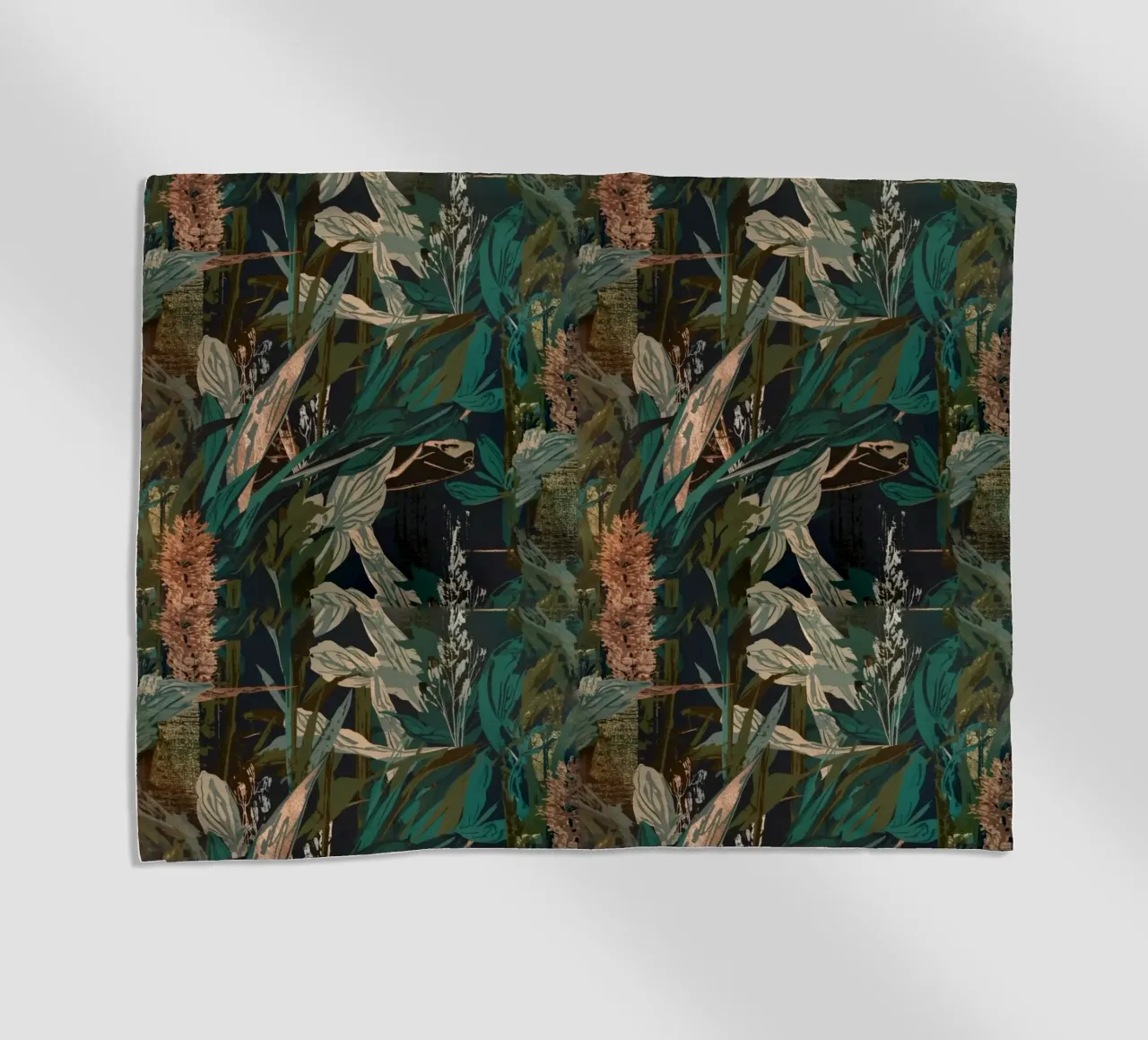 Dark Botanical Pattern telo mare da AzStore11